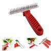 FRCOLOR Pet Comb for Dogs with Non-Slip Grip and Stainless Steel Bristles view 4