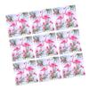 Flamingo Printed Paper Napkins, White, Disposable view 1