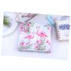 Flamingo Printed Paper Napkins, White, Disposable view 4