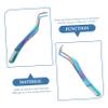 FRCOLOR 4-Piece Eyelash Tweezer Applicator with Comb for Applying and Removing Eyelash Extensions and False Eyelashes view 2