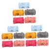 minkissy 15-Piece Girls’ Hair Ties with Cute Bow Design, Blue and Yellow view 1