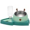 Double Stainless Steel Pet Feeder with Removable Bowls and Slow-Feeding Design view 3