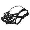 Black TPR Dog Muzzle with Buckle for Medium Dogs view 1