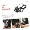 Black TPR Dog Muzzle with Buckle for Medium Dogs view 3