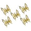 HAKIDZEL 5-Piece Gold-Tone Iron Butterfly Hair Clips view 1