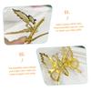 HAKIDZEL 5-Piece Gold-Tone Iron Butterfly Hair Clips view 4