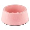 Solid-Color Bamboo Dog Bowl, Non-Slip Puppy Feeding Bowl view 1