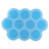 Gsycle Silicone Soup Freezer Tray with Lid, 10 Compartments, Blue view 1