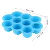 Gsycle Silicone Soup Freezer Tray with Lid, 10 Compartments, Blue view 4