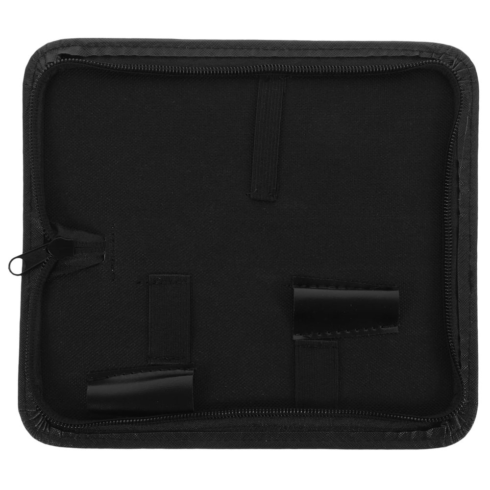 Canvas and PU Hairdressing Tool Bag, Black, for Scissors