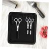 Canvas and PU Hairdressing Tool Bag, Black, for Scissors view 3