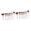 DOITOOL 20-Piece Makeup Brush Set with Nylon Bristles and Marbled Handles for Women and Girls view 1