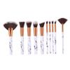 DOITOOL 20-Piece Makeup Brush Set with Nylon Bristles and Marbled Handles for Women and Girls view 2