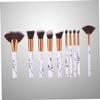 DOITOOL 20-Piece Makeup Brush Set with Nylon Bristles and Marbled Handles for Women and Girls view 4