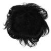 DOITOOL 2-Piece Men's Real Hair Toupee for Bald Heads, Invisible Natural Look, Anti-Slip, Black view 1
