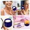 50 g Blue Glass Cosmetic Jars with Flat Lids, 5-Piece Set view 4