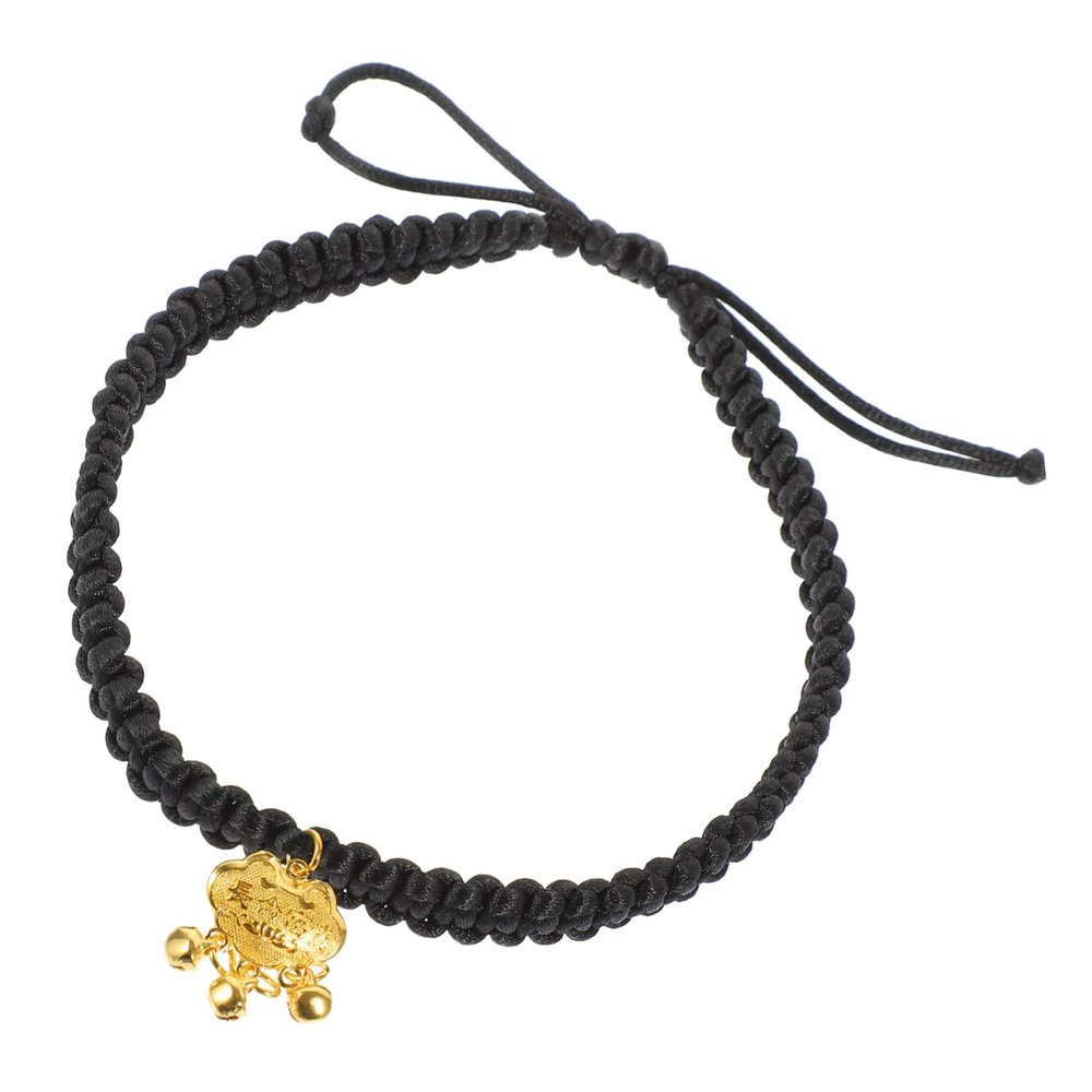 Beavorty Golden Pet Collar with Bell and Lock
