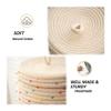 Cosmin Small Round Woven Storage Basket with Lid view 2