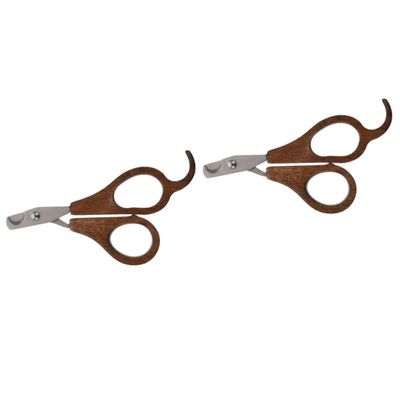FOMIYES 2-Piece Nail Clippers for Dogs and Cats, Portable Paw Trimming Tool for Safe Nail Care, Durable and Wear-Resistant, for Small and Medium Animals