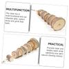 Angoily Safe Durable Wooden Chew Toy for Hamsters - 2 Pack view 2