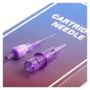 WuDzhi 50-Piece Tattoo Cartridge Needles #10 Standard Round Shader 3RS 5RS 7RS 9RS 11RS for Rotary Tattoo Machines (Color: Purple, Size: 50PCS 1007RS) view 2