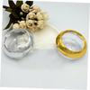 Housoutil 2-Piece Empty Cosmetic Containers, Glossy Gold and Silver view 3