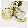Housoutil 2-Piece Empty Cosmetic Containers, Glossy Gold and Silver view 4