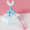 Safe U-Shaped Toothbrush for Children with Massaging Silicone Head view 2