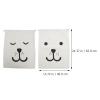 Large Drawstring Bags, 2-Piece Set, Beige Cotton, Foldable view 4