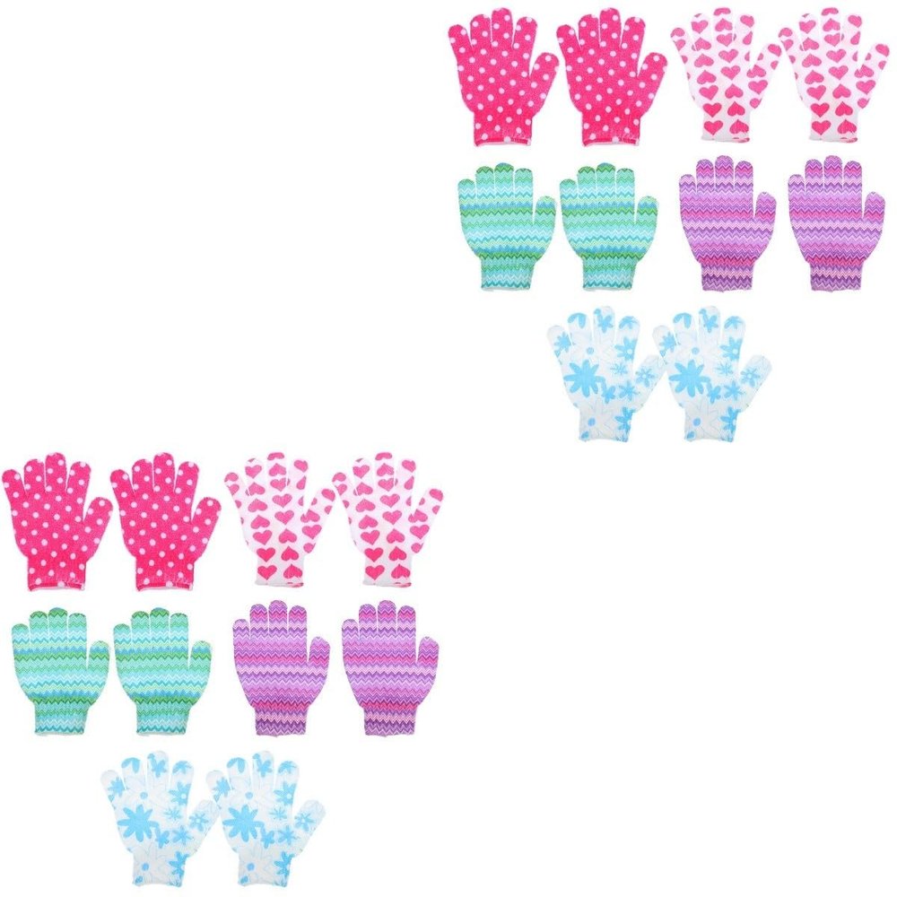 DOITOOL 20-Pack Bath Gloves, Polyester Exfoliating Body Scrubbers
