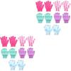 DOITOOL 20-Pack Bath Gloves, Polyester Exfoliating Body Scrubbers view 1