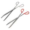 MAGICLULU 2-Piece Multipurpose Clamping Tongs with Non-Slip Grip, Scissor Design, Iron and Plastic, for Kitchen and Home view 1
