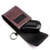 Blood Oxygen Monitor Case, Brown Leather Protective Cover with Hook view 3