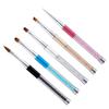 FRCOLOR 15-Piece Nail Art Rhinestone-Handle Professional Nail Brushes and Painting Tools for Home and Salon view 3
