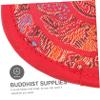 SAFIGLE 3-Piece Tibetan Singing Bowl Cushion Set, Red Handmade Pads for Singing Bowls view 3