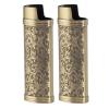 Vintage Bronze Zinc Alloy Lighter Cases, 2-Pack view 1