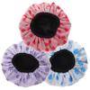 Pack of Breathable PEVA Satin Microfiber Shower Caps view 1