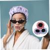 Pack of Breathable PEVA Satin Microfiber Shower Caps view 4