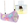DOITOOL 3-Piece Small Pet Hammocks for Ferrets and Hamsters, Breathable Comfortable Cotton, for Playing and Sleeping, All Seasons view 3