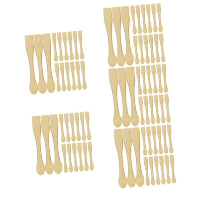 DOITOOL 75-Piece Cosmetic Spatulas, Practical Plastic Spoons for Facial Care, Lotions, Creams and Masks, Reusable and Easy to Clean for Travel