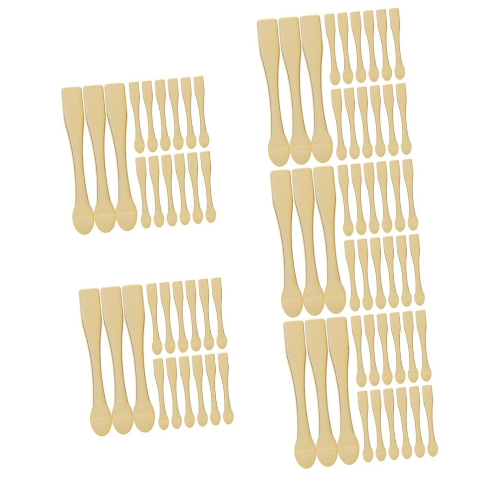 DOITOOL 75-Piece Cosmetic Spatulas, Practical Plastic Spoons for Facial Care, Lotions, Creams and Masks, Reusable and Easy to Clean for Travel
