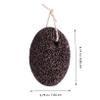 Natural Pumice Stone, 2 Pieces, Black, Foot File for Callus Removal view 3