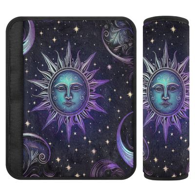RPLIFE Shape of Sun Seat Belt Shoulder Pad, Soft and Machine Washable