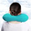 RajoNN U-Shaped Neck Pillow, Inflatable Travel Neck Support, Black view 3