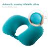 RajoNN U-Shaped Neck Pillow, Inflatable Travel Neck Support, Black view 4