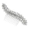 Silver Alloy Teardrop Hair Comb for Brides view 1