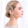Silver Alloy Teardrop Hair Comb for Brides view 2