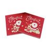 HAPINARY 20-Piece Printed Christmas Napkins with Santa and Reindeer Motifs view 1