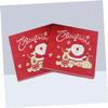 HAPINARY 20-Piece Printed Christmas Napkins with Santa and Reindeer Motifs view 3