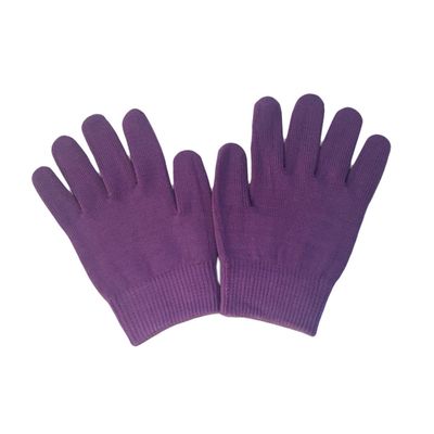 Moisturizing Spa Cotton Gel Gloves, Purple